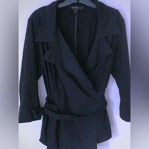 Igigi Black Wrap Top size 14